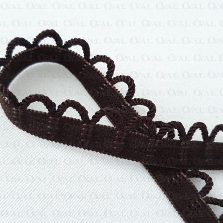 13mm/1m brown lingerie elastic 2868