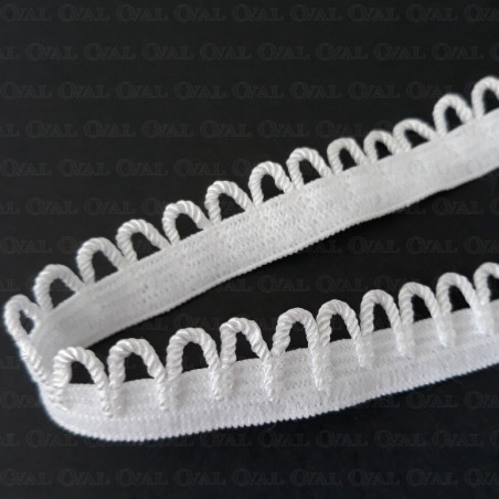 13mm/1m white lingerie elastic 2870