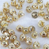 Plastic button 7mm/144pcs gold 2341