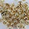 Plastic button 7mm/144pcs gold 2341