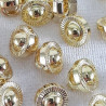 Guzik plastikowy 7mm/144szt złoty 2870