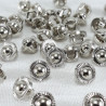 Plastic button 7mm/144pcs silver 2872