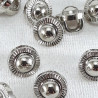 Plastic button 7mm/144pcs silver 2872