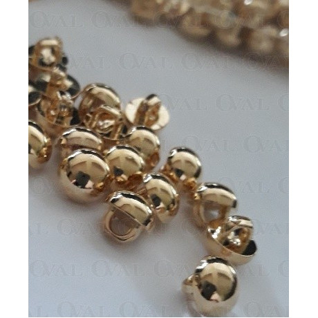 Button 7mm/144pcs gold 2873