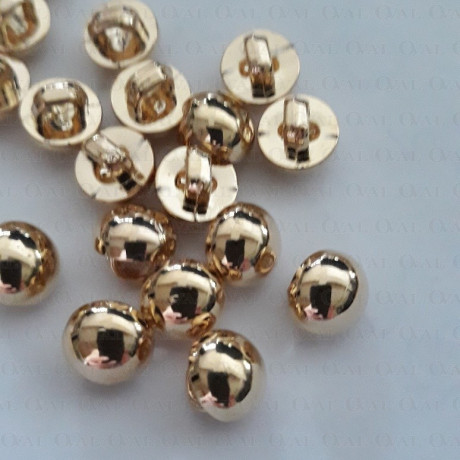Button 7mm/144pcs gold 2873