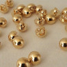 Button 7mm/144pcs gold 2873