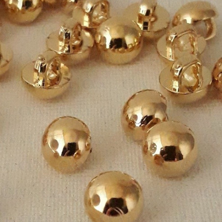 Button 7mm/144pcs gold 2873
