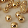 Button 7mm/144pcs gold 2873