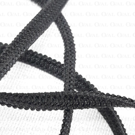 Flat elastic 3mm /200m black 2875