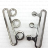 Metal clasp 70 mm dark nickel 1156