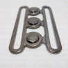 Metal clasp 70 mm dark nickel 1156