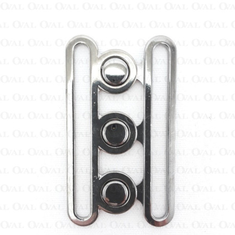 Metal clasp 70 mm dark nickel 1156