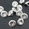 Guzik plastikowy 11mm/144szt srebrny 1597