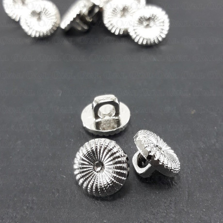 Plastic button 11mm/144pcs silver 1597