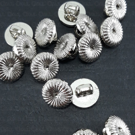 Plastic button 11mm/144pcs silver 1597