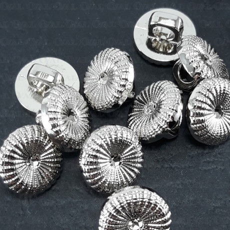 Plastic button 11mm/144pcs silver 1597