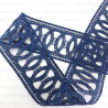 Guipure lace 50 mm/1 yard navy blue 2878