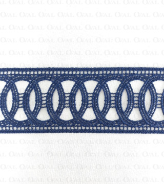 Koronka gipiurowa 50mm  granat  2878