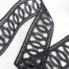 Guipure lace 50 mm/1 yard black 2880