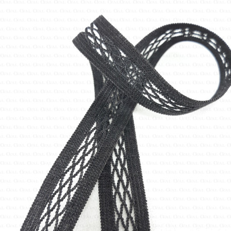 Decorative elastic tape 15mm/1m no. 2883