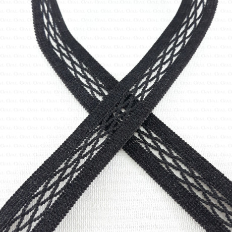 Taśma ozdobna elastyczna 15mm/1m nr 2883