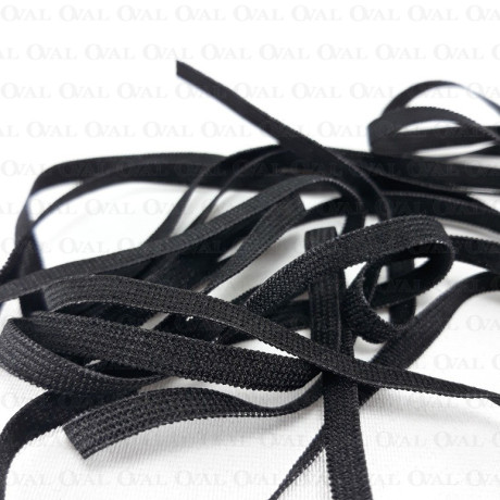 black elastic for mask, black 5mm elastic