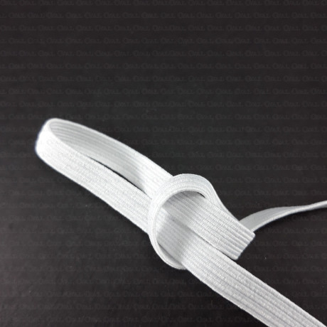 Guma w oplocie 4mm/100m  biała    2891