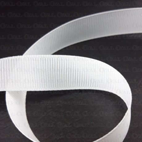 Grosgrain ribbon 15mm/30 yards white 2895