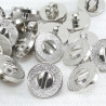 Plastic button 11mm/144pcs silver 2901