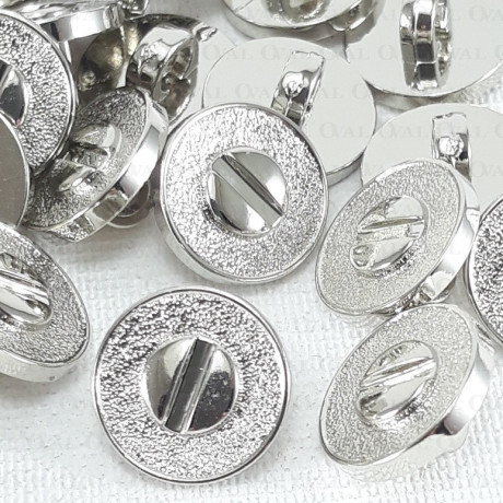 Plastic button 11mm/144pcs silver 2901