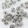 Plastic button 9mm/144pcs silver 2902