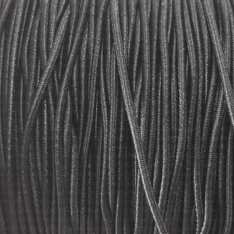 Round rubber 1.3mm/100m black 2905