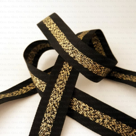 Decorative grosgrain ribbon 25mm/1 or 50m 2907