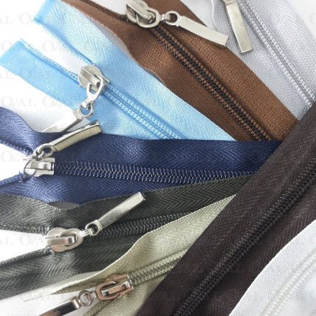 Separating zips 55cm various colours 1966