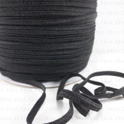 Guma 3mm /100m czarna,płaska 2607 Guma 3mm /100m czarna,płaska 2607