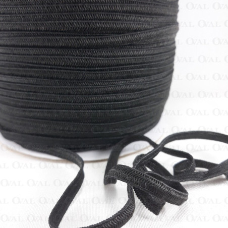 Guma 3mm /100m czarna,płaska 2607