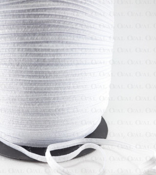 White elastic 4mm/400m white 2604