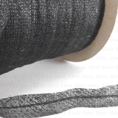 Shoe lacing tape 12mm/130m black 2916