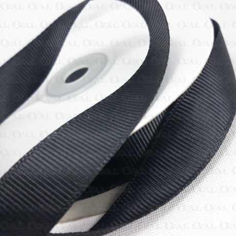 Taśma rypsowa 15mm/30yard czerń  2921