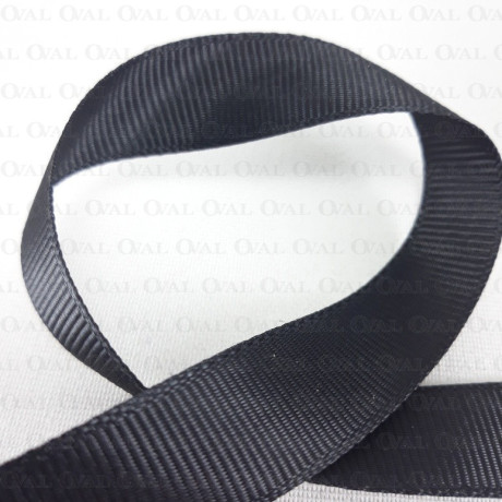 Taśma rypsowa 15mm/30yard czerń  2921