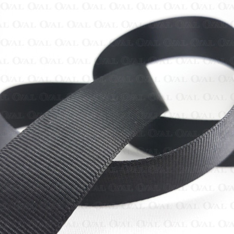 Grosgrain ribbon 25mm/30 yards black 2922