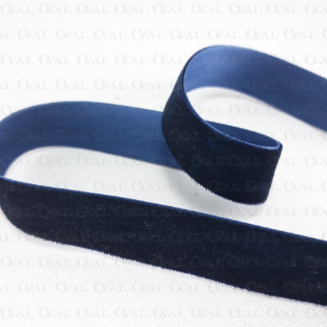 Navy velvet ribbon 15mm/25y 1916
