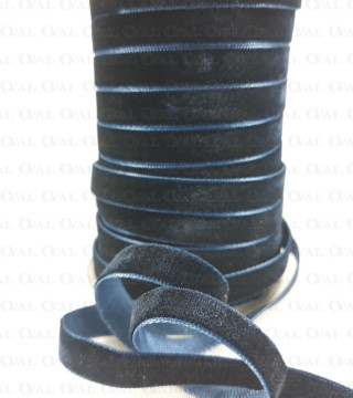 Velvet ribbon navy blue 9mm/30y 1914