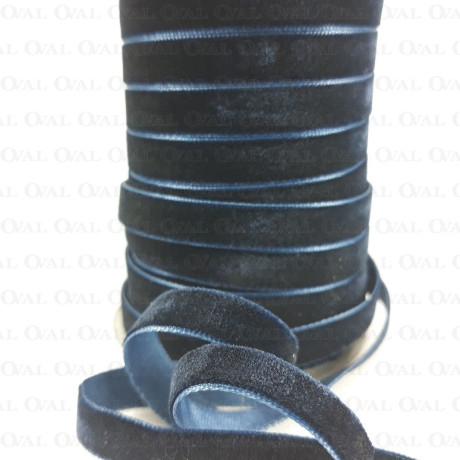 Velvet ribbon navy blue 9mm/30y 1914