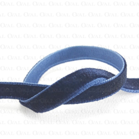 Velvet ribbon navy blue 6mm/25y 1917
