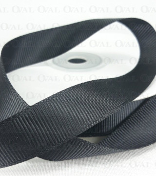 Taśma rypsowa 15mm/30yard czerń  2921