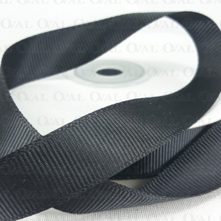 Taśma rypsowa 15mm/30yard czerń  2921