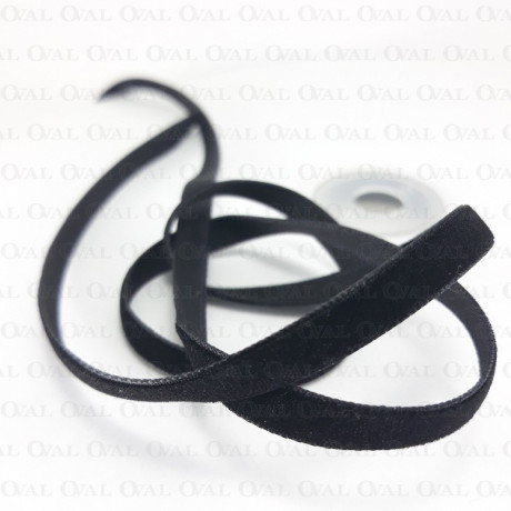 Black velvet ribbon 6mm/25 yards 1802
