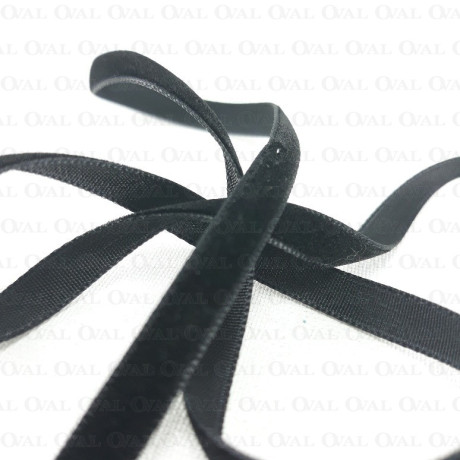 Black velvet ribbon 6mm/25 yards 1802