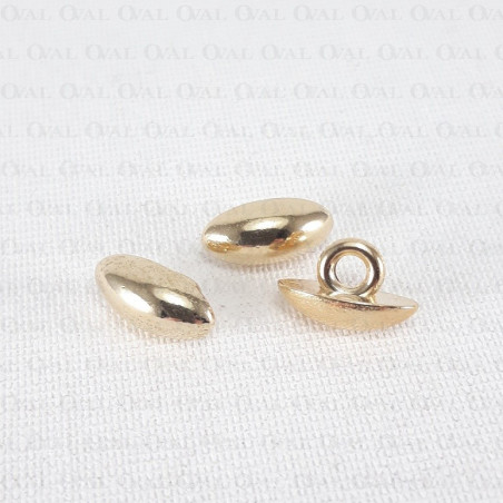 Metal button 5x11mm Pack of 10 or 288 pcs no. 1620